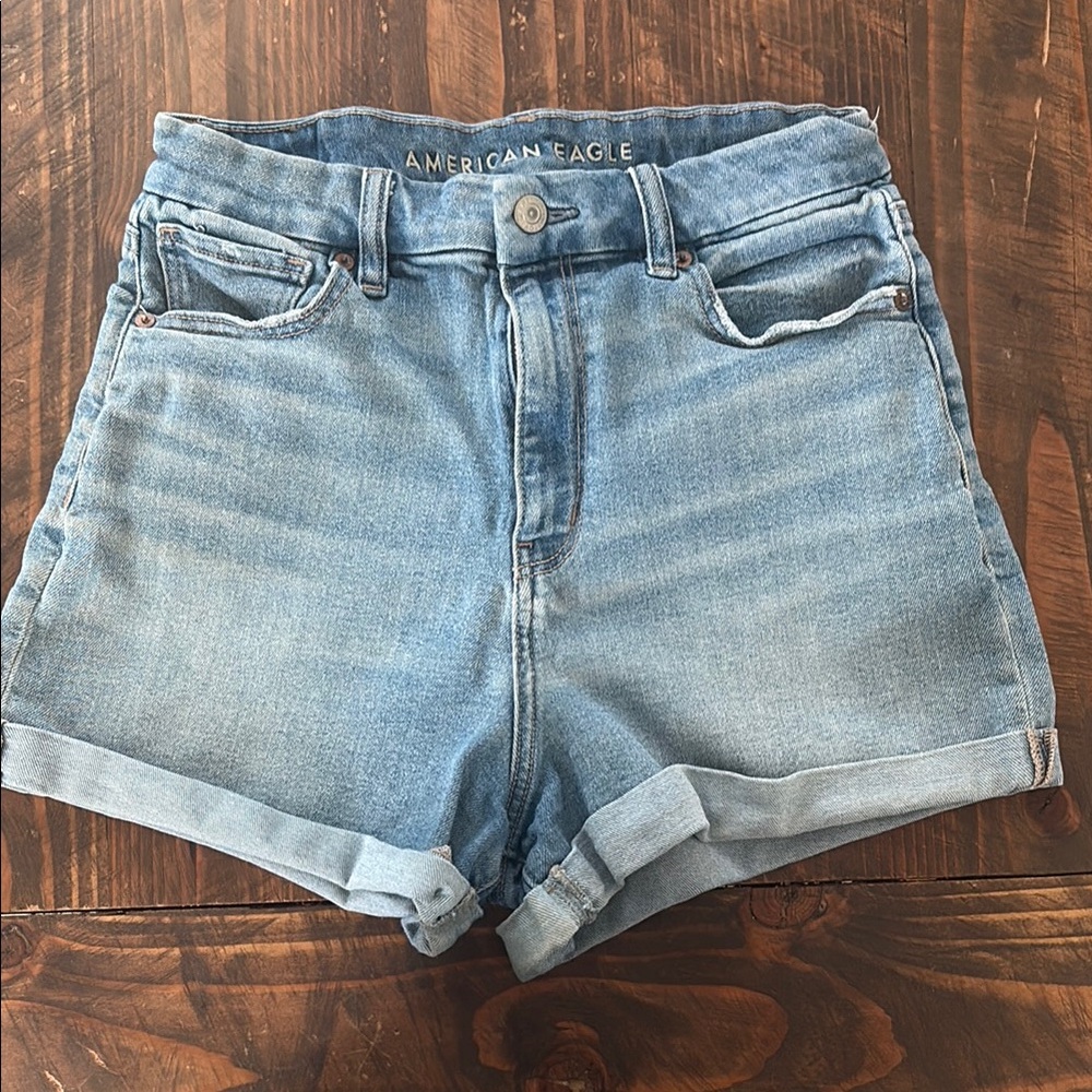 American Eagle Outfitters Curvy Blue Jean Shorts